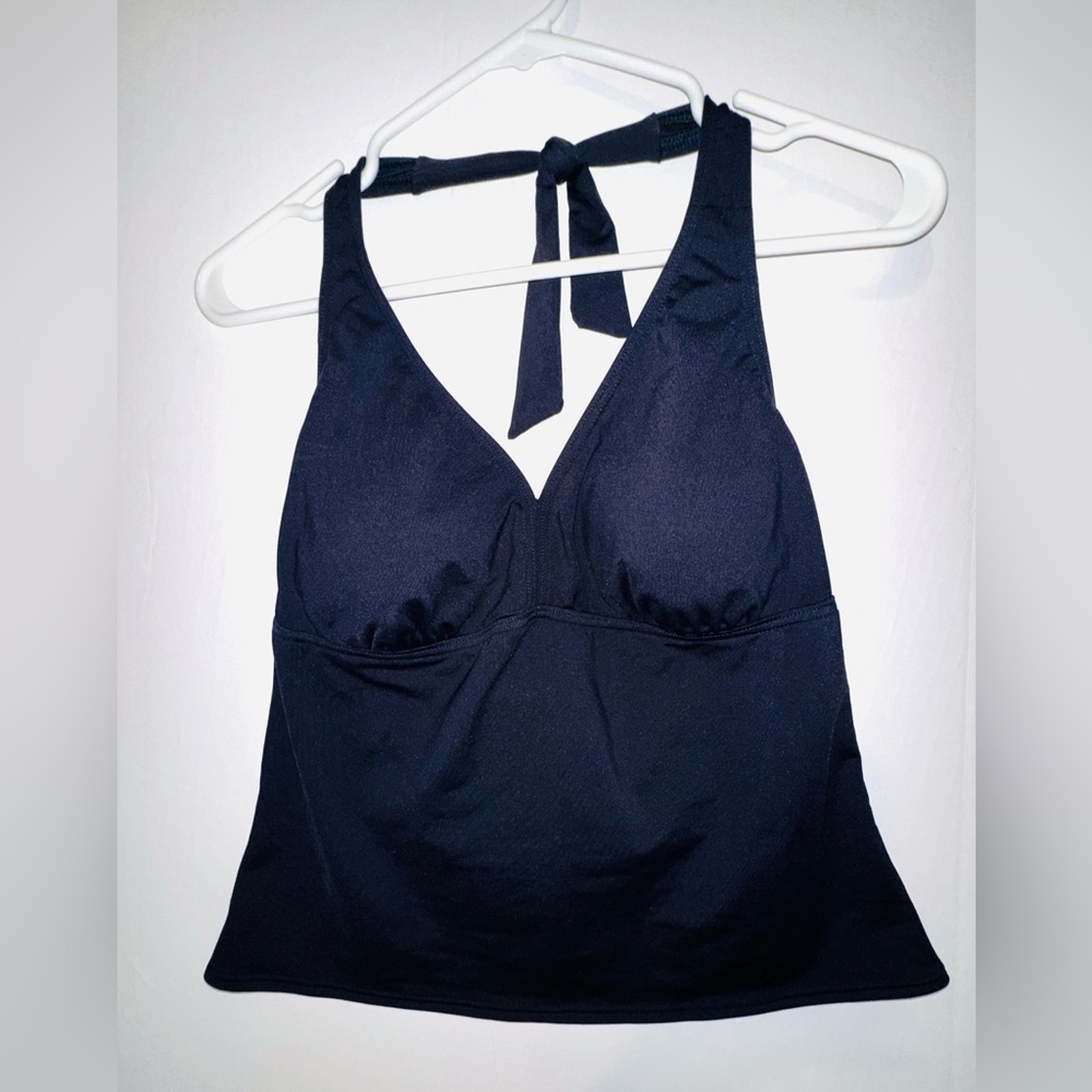 Lands End Dark Navy Swim Top